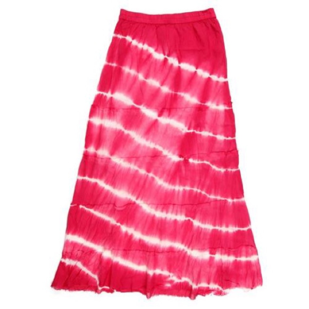 Women's Tiered Tye-Dye Maxi Skirt